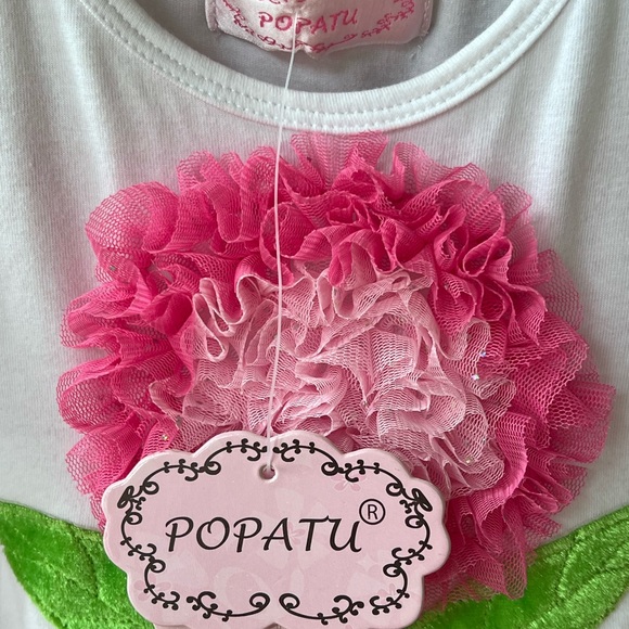 NWT Popatu Nordstrom Girls Tutu Party Dress 24M Pink First Birthday - Picture 8 of 11